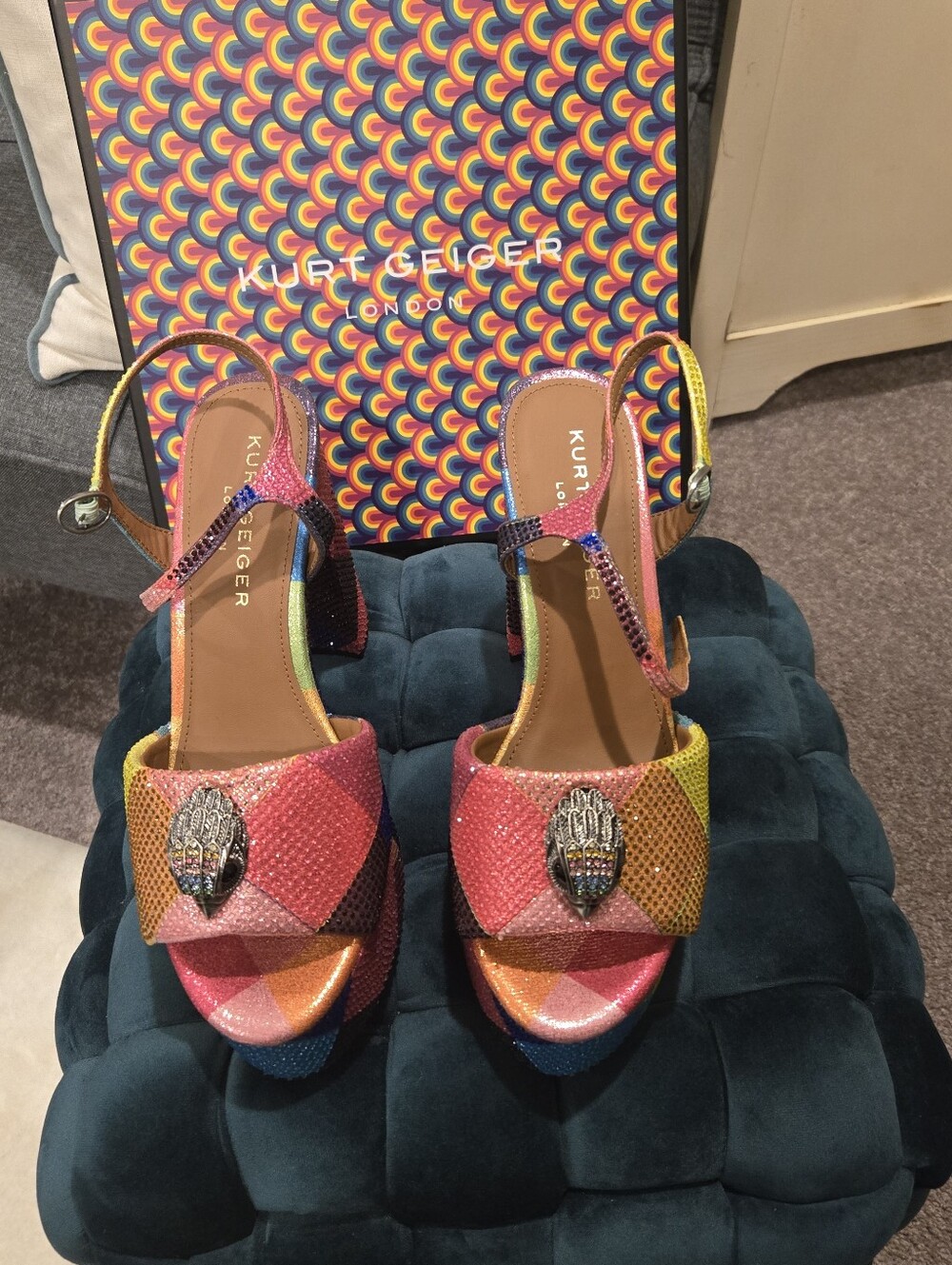 KURT GEIGER Stunning Bling Sandals